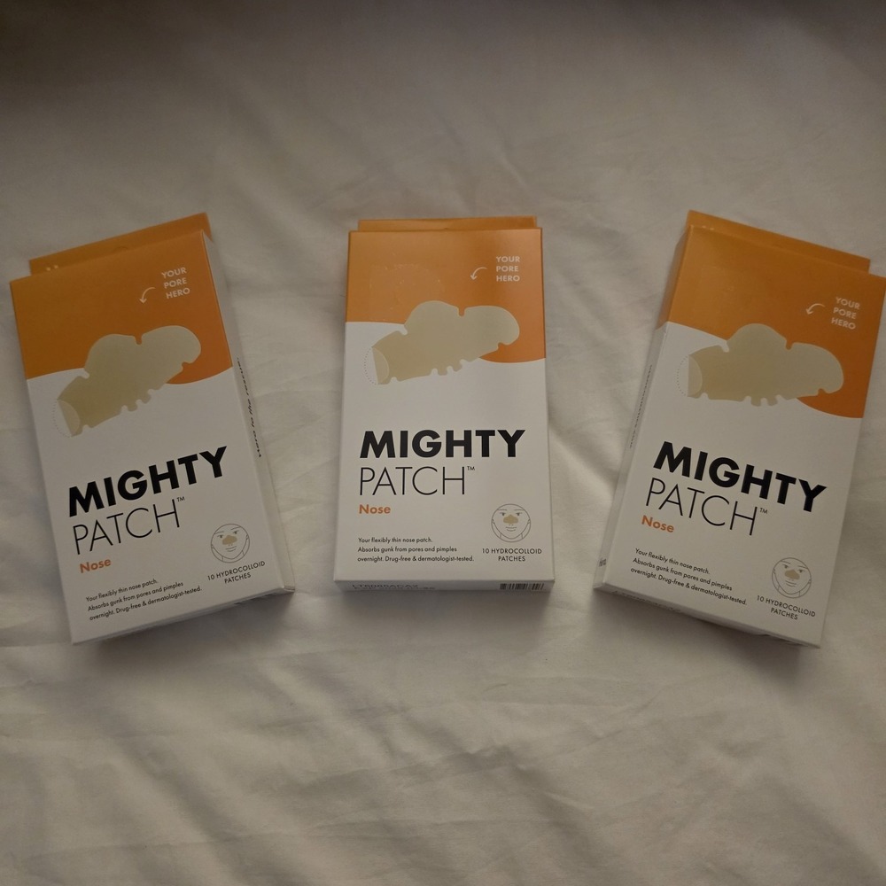 3X Mighty Patch Nose by Hero Cosmetics, HYDROCILLOID 10 patches Each exp 3/2029